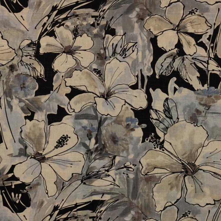 RM Coco Fabric Floral Splash Charcoal