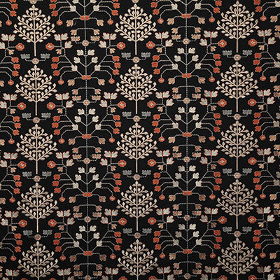 Pindler Fabric FOL012-BK01 Folksy Noir