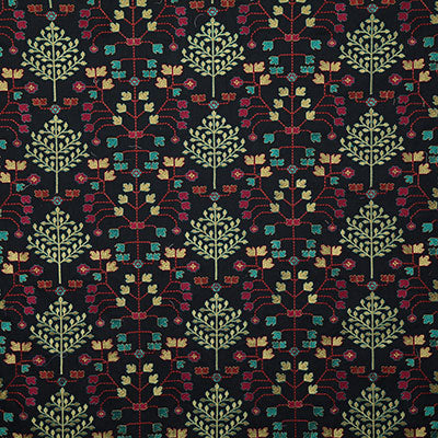 Pindler Fabric FOL012-BL01 Folksy Jewel