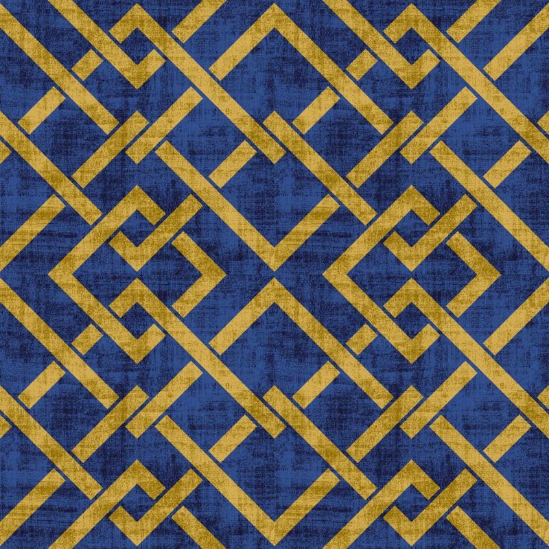 RM Coco Fabric Frescato Trellis Reversal Lazuli