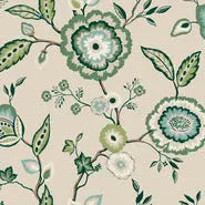 York Wallpaper GO8233 Dahlia Blooms