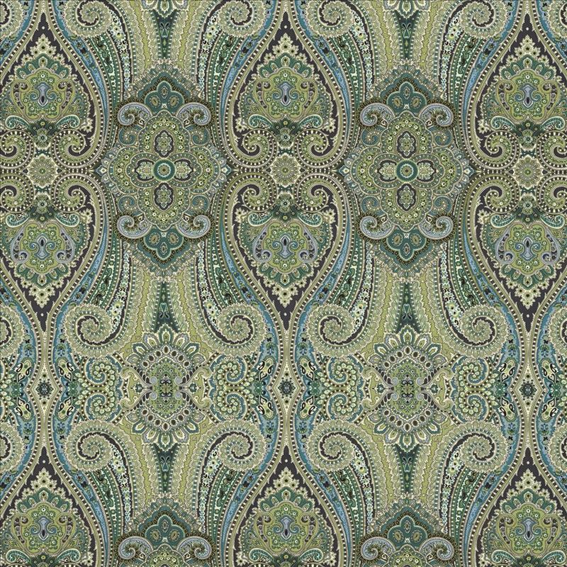 Kasmir Fabric Grand Paisley Peacock