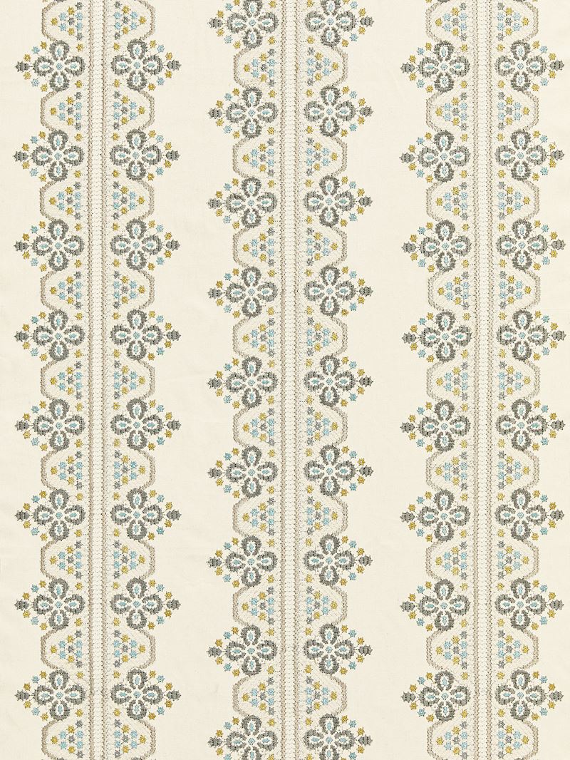 Scalamandre Fabric GW 000127246 Imogen Embroidery Earl Grey