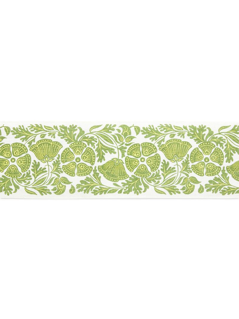 Scalamandre Fabric GW 0002T3330 Gretel Printed Tape Leaves Of Grass