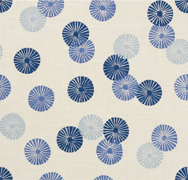 Groundworks Fabric GWF-3004.515 Kasa Blue