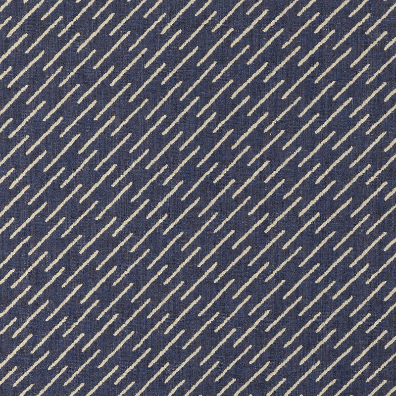 Groundworks Fabric GWF-3759.501 Esker Weave Navy/Cream