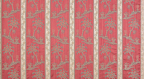 Scalamandre Fabric H0 00014029 Lampas Sanary Rouge