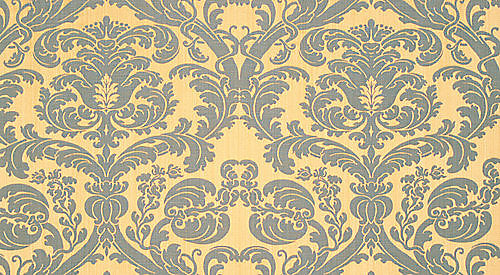 Scalamandre Fabric H0 00054128 Tournelle Damask Or/Bleu