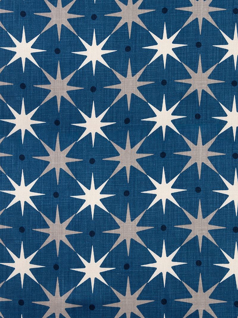 Scalamandre Fabric HN 000442023 Star Power Navy