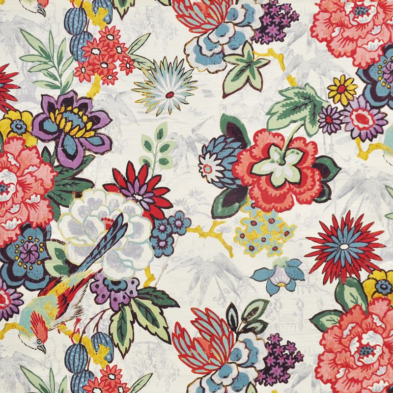 Maxwell Fabric IO7513 Ikebana Hibiscus