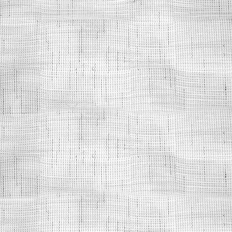 RM Coco Fabric La Palma Check Wide-Width Sheer Platinum