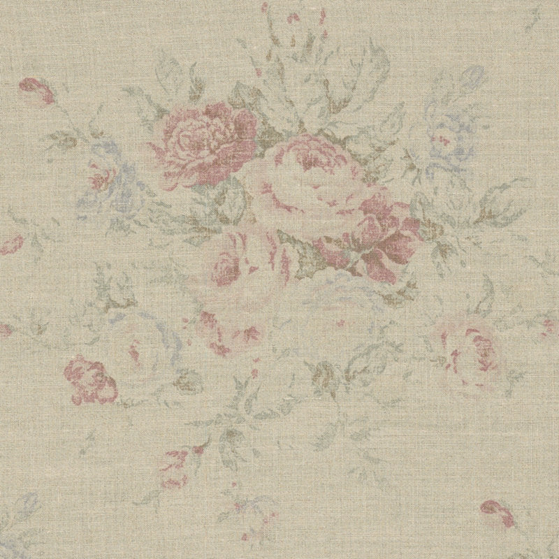Ralph Lauren Fabric LFY50106F Wainscott Floral Vintage Rose