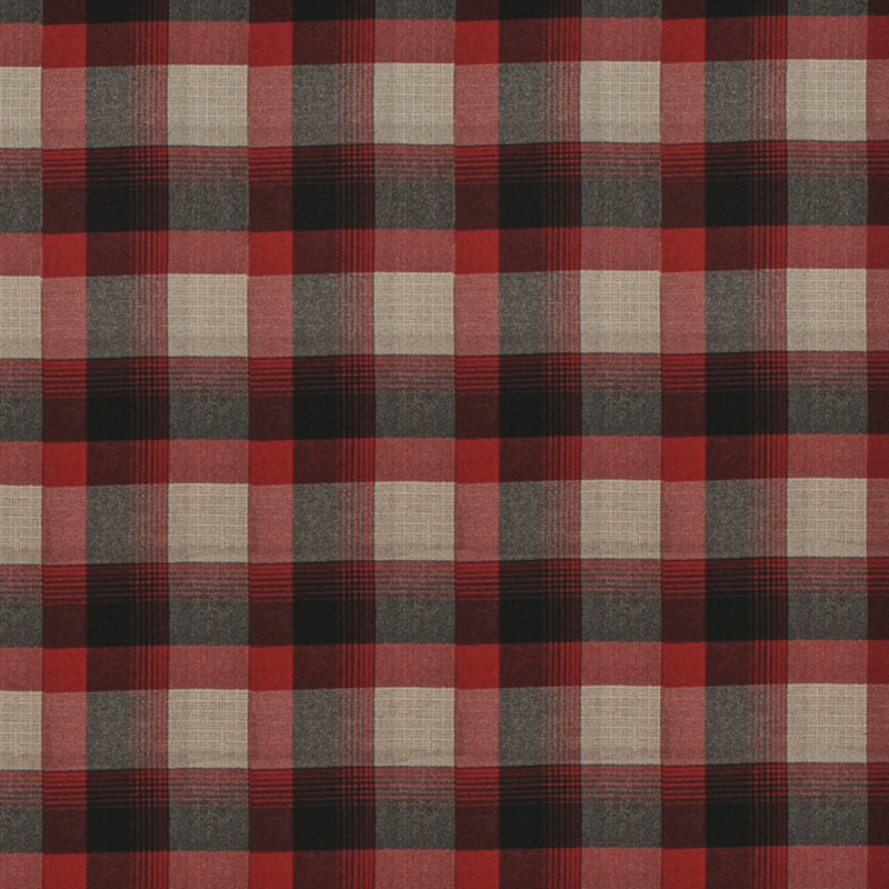 Ralph Lauren Fabric LFY66950F Market Street Plaid Cardinal