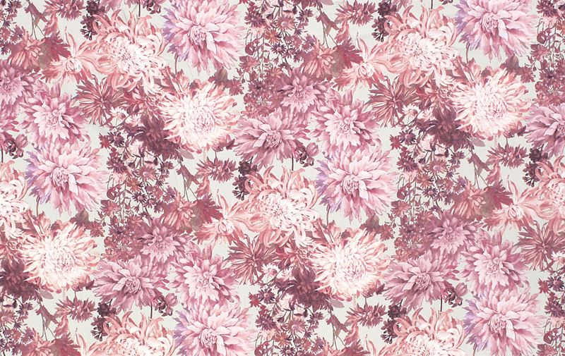 Scalamandre Fabric LO 00028037 Grey's Flower Garden Pinks