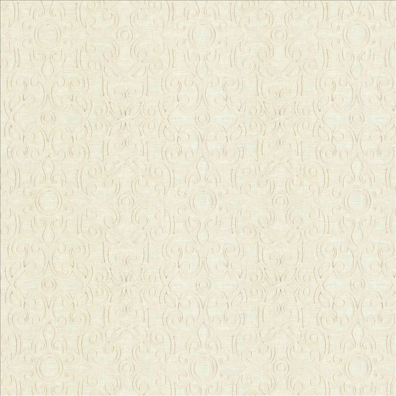Kasmir Fabric Marvelous Scroll Ivory
