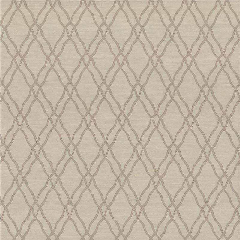 Kasmir Fabric Meander Trellis Linen