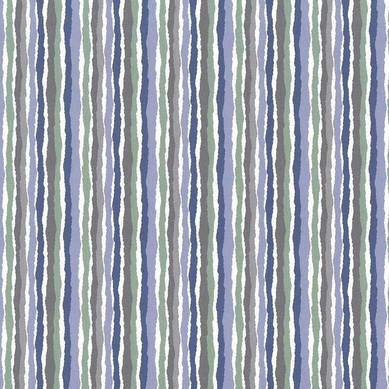 Kasmir Fabric Midgy Stripe Roly Poly Blue