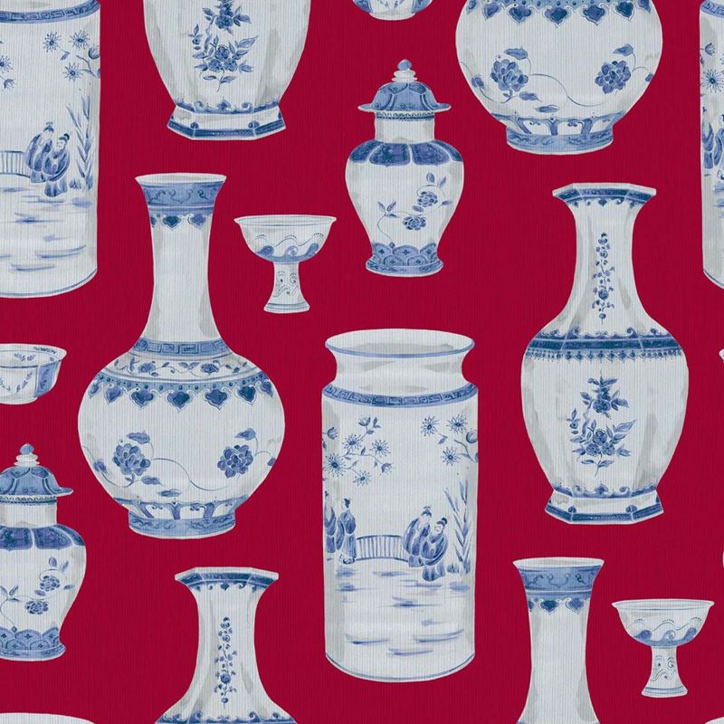 RM Coco Fabric Ming Dynasty Lacquer Red