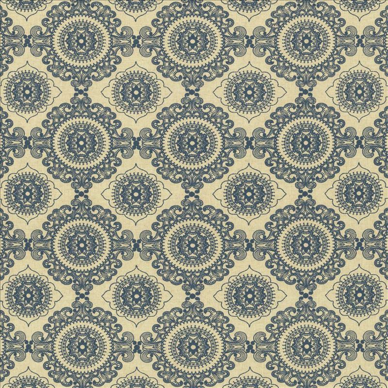 Kasmir Fabric Ornamental Indigo