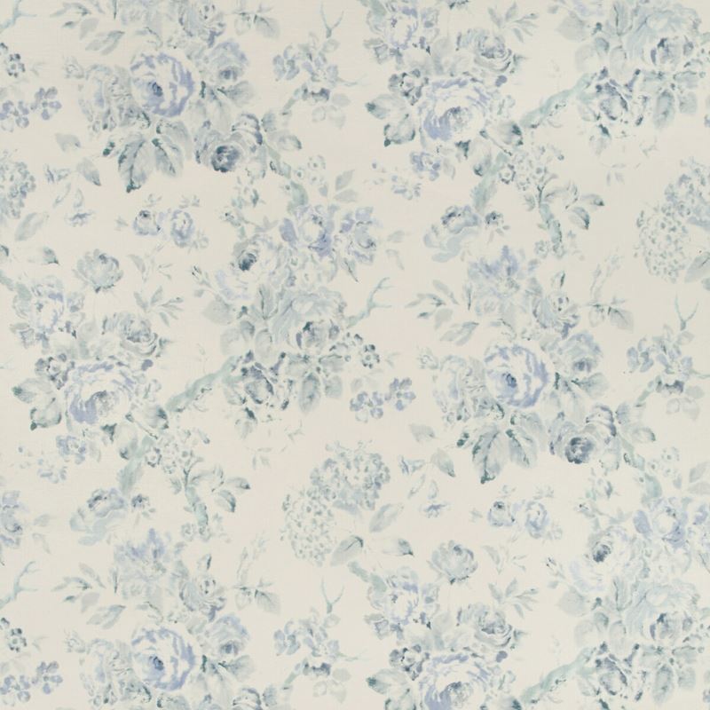 Lee Jofa Wallpaper P2018106.153 Garden Roses Wp Aqua/Blue