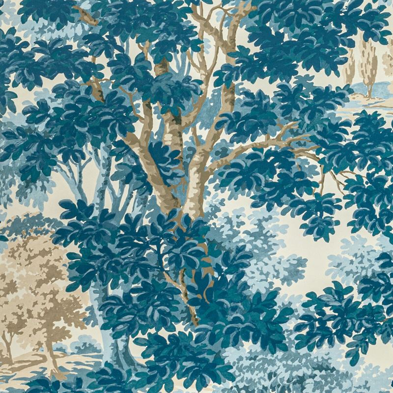 Lee Jofa Wallpaper P2022104.155 Woodland Paper Blue