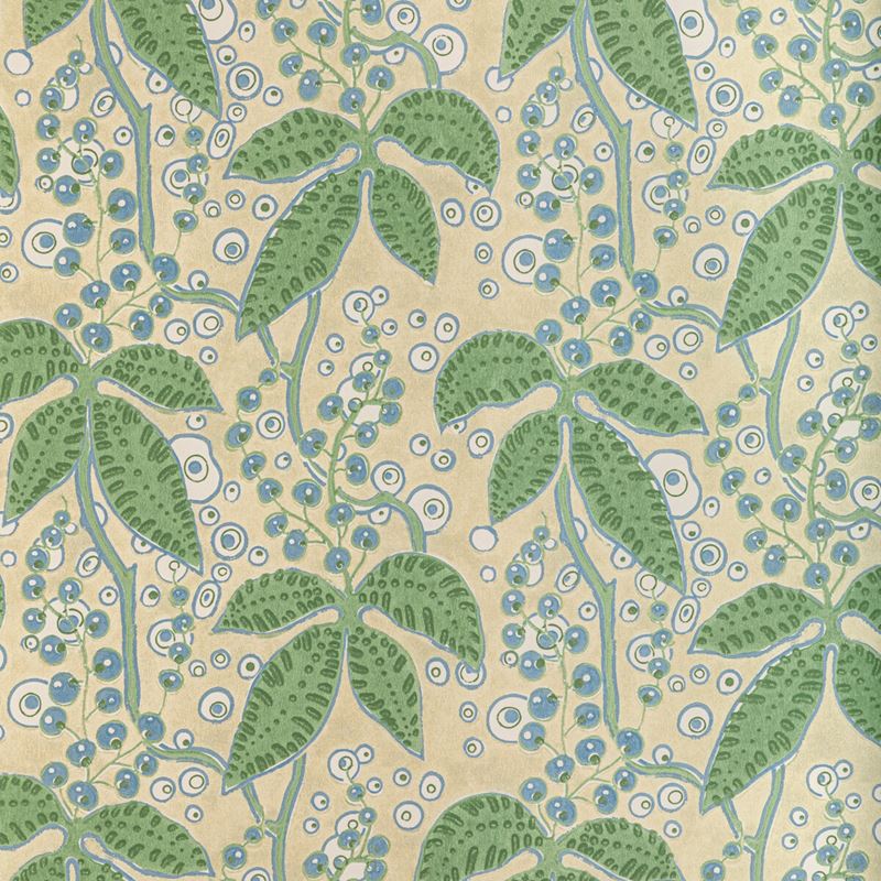 Lee Jofa Wallpaper P2022105.315 Putnam Paper Leaf/Blue