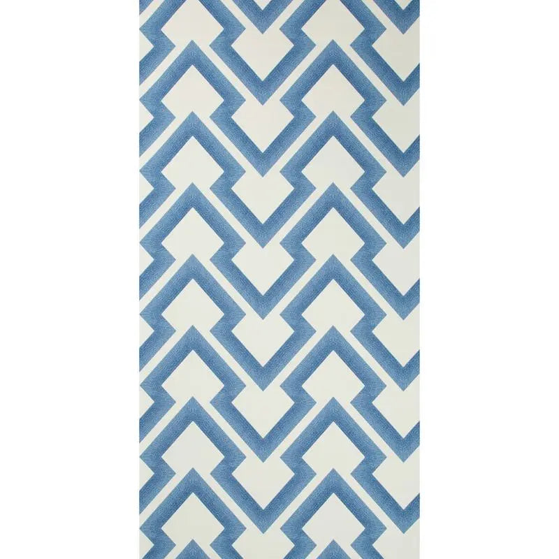 Brunschwig & Fils Wallpaper P8019108.5 Lightning Bolt Blue