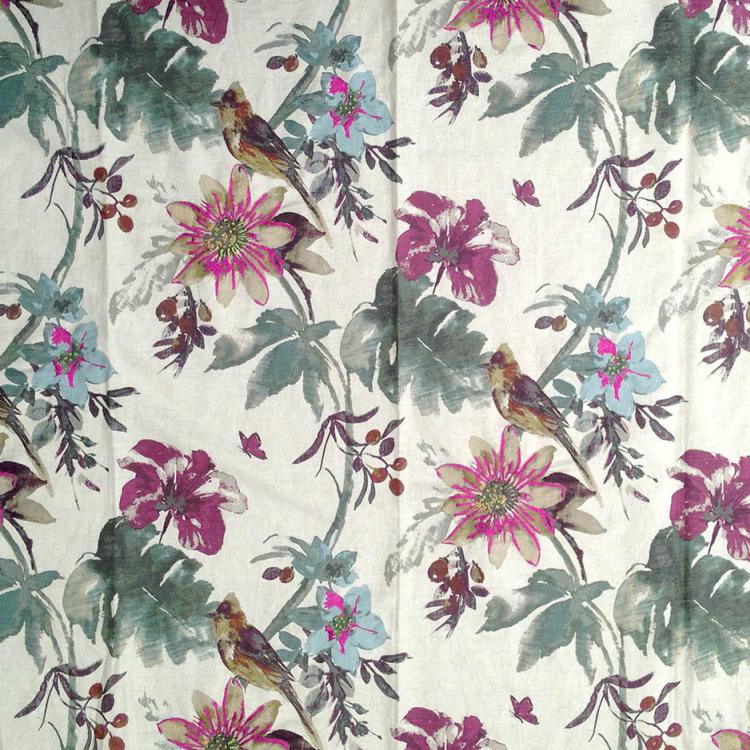 RM Coco Fabric Paradise Found Grape Wine