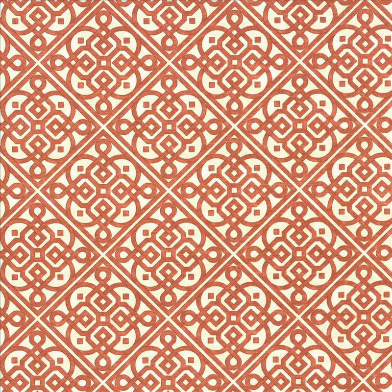 Kasmir Fabric Perot Trellis Persimmon