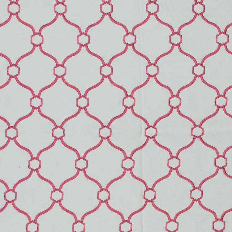 RM Coco Fabric Picardie Trellis Coral