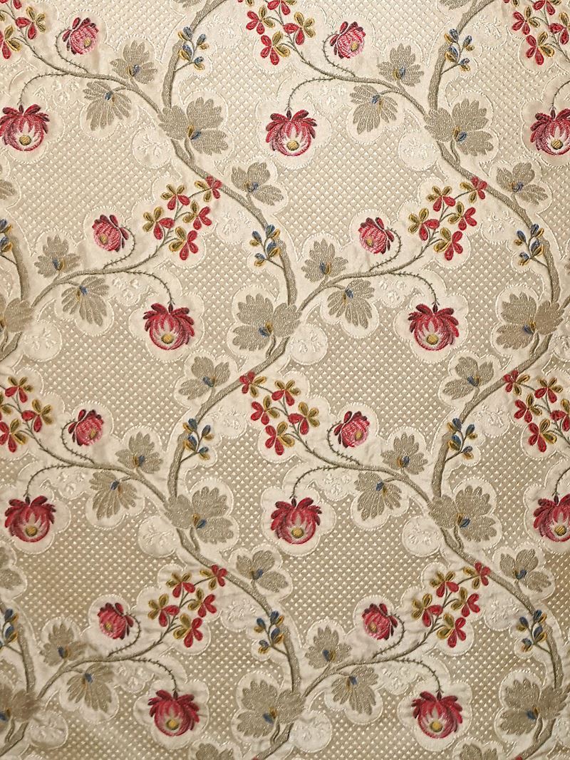 Scalamandre Fabric SB 00070352 Trottola Strawberry Cream