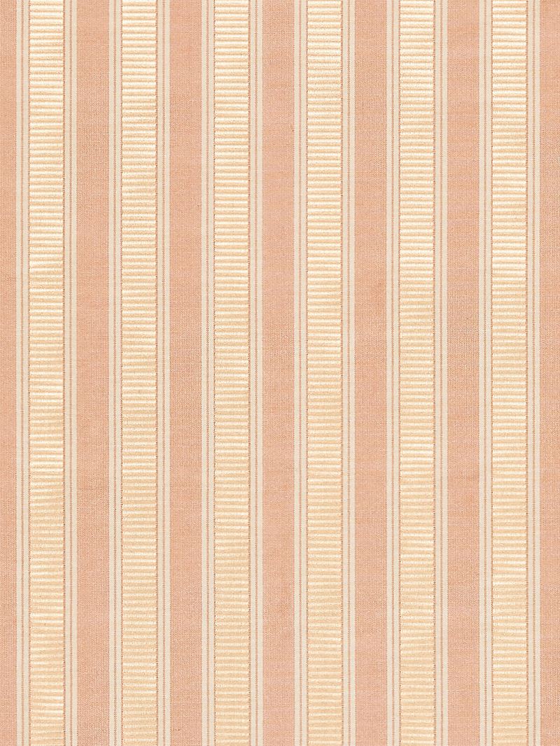 Scalamandre Fabric SC 0001121M Shirred Stripe Peach & Beige