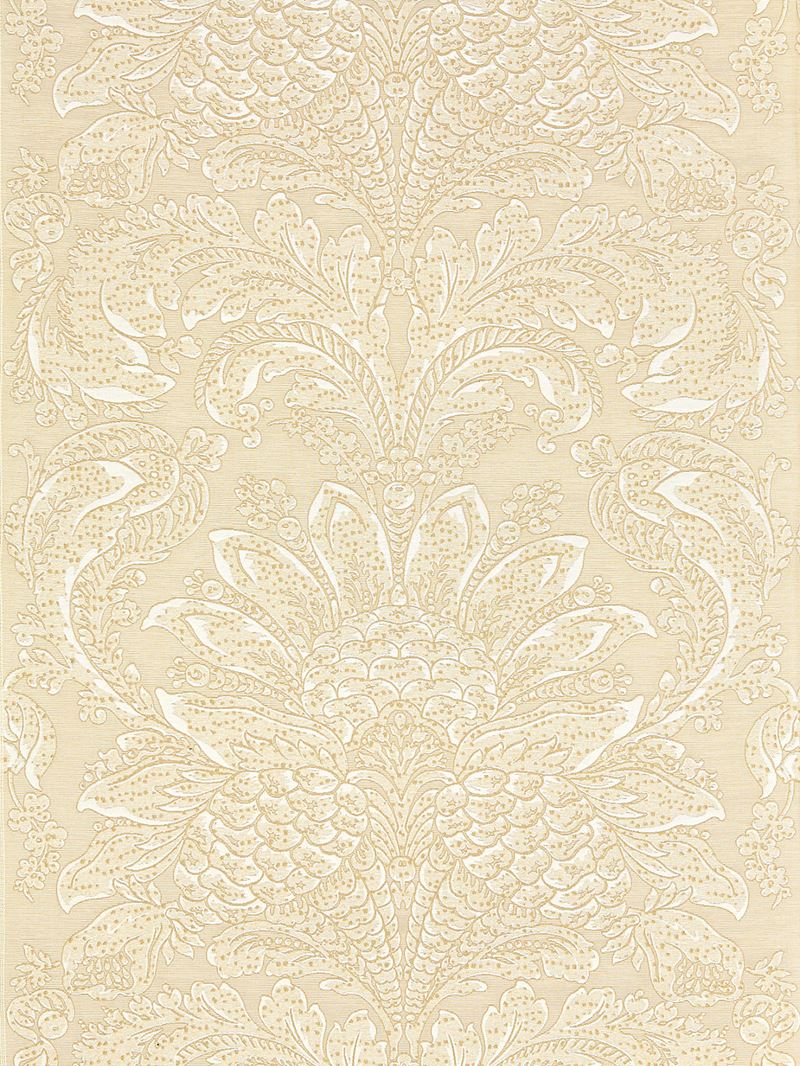 Scalamandre Fabric SC 000127081 Carlotta Damask Bisque