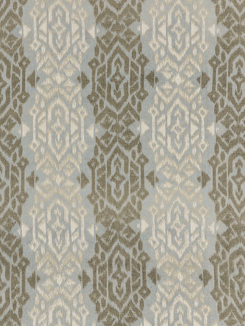 Scalamandre Fabric SC 000127167 Sumatra Ikat Weave Bluestone