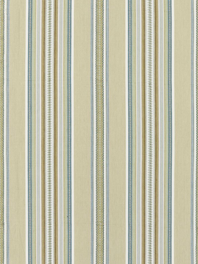 Scalamandre Fabric SC 000127180 Cyrus Cotton Stripe Prairie