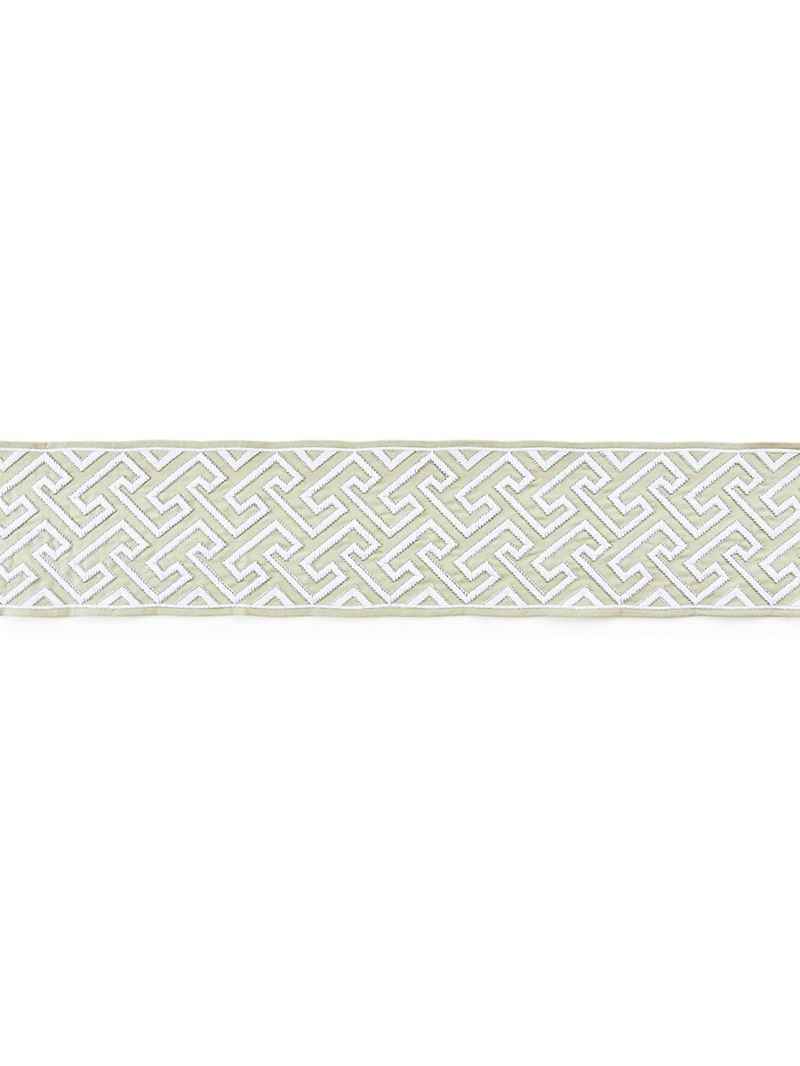 Scalamandre Fabric SC 0001T3319 Labyrinth Embroidered Tape Sand