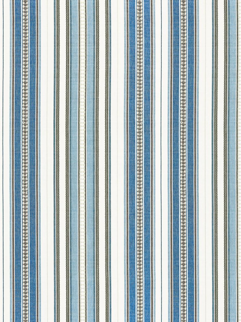 Scalamandre Fabric SC 000227253 Nile Stripe Blue Jay