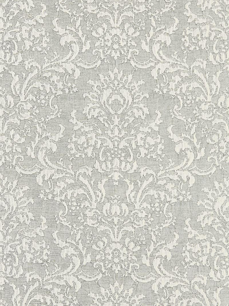 Scalamandre Fabric SC 000327094 San Luca Damask Pearl Grey