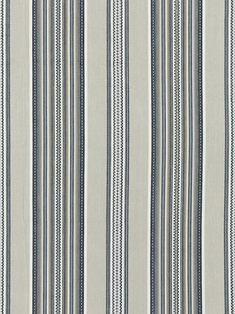 Scalamandre Fabric SC 000327180 Cyrus Cotton Stripe Stone