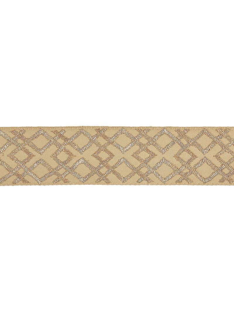 Scalamandre Fabric SC 0003T3295 Lattice Tape Camel