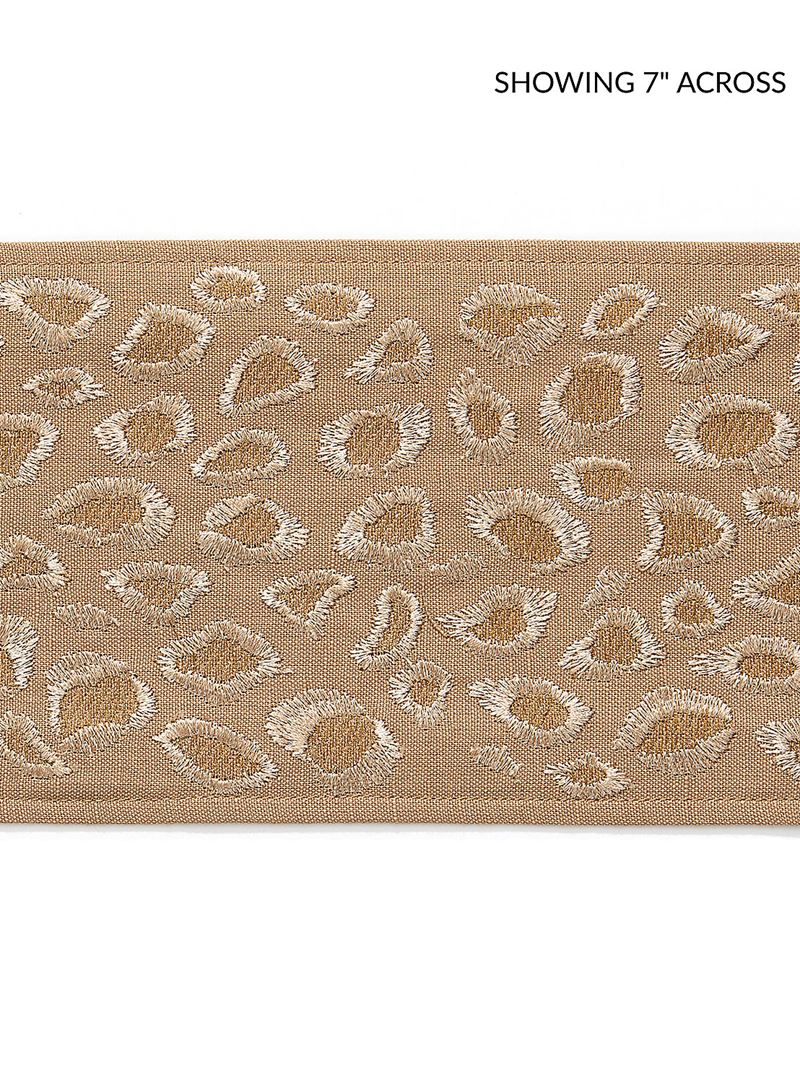 Scalamandre Fabric SC 0003T3334 Catwalk Embroidered Tape Desert