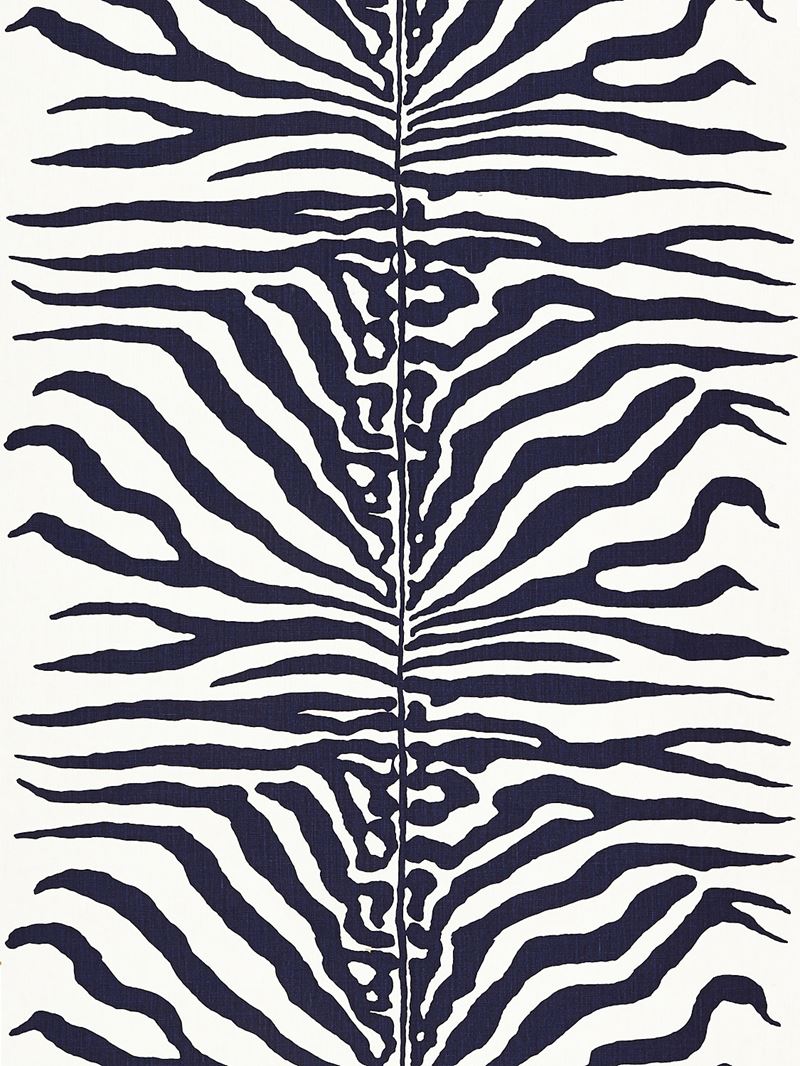 Scalamandre Fabric SC 000416366M Zebra Navy