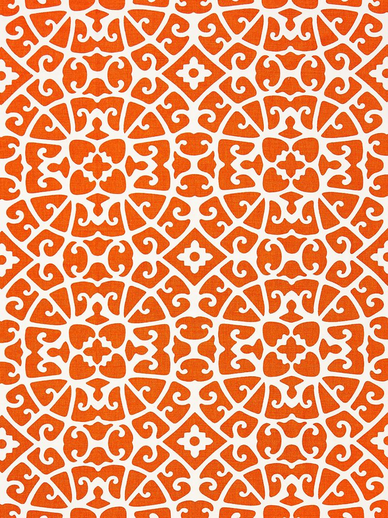 Scalamandre Fabric SC 000416559 Anshun Lattice Persimmon