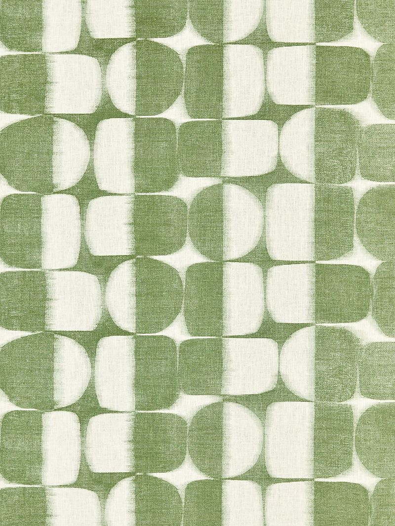 Scalamandre Fabric SC 000416636 Rift Linen Print Basil