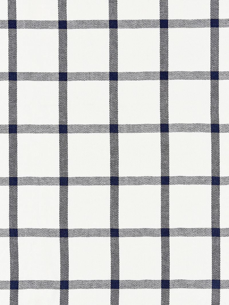 Scalamandre Fabric SC 000427152 Wilton Linen Check Navy