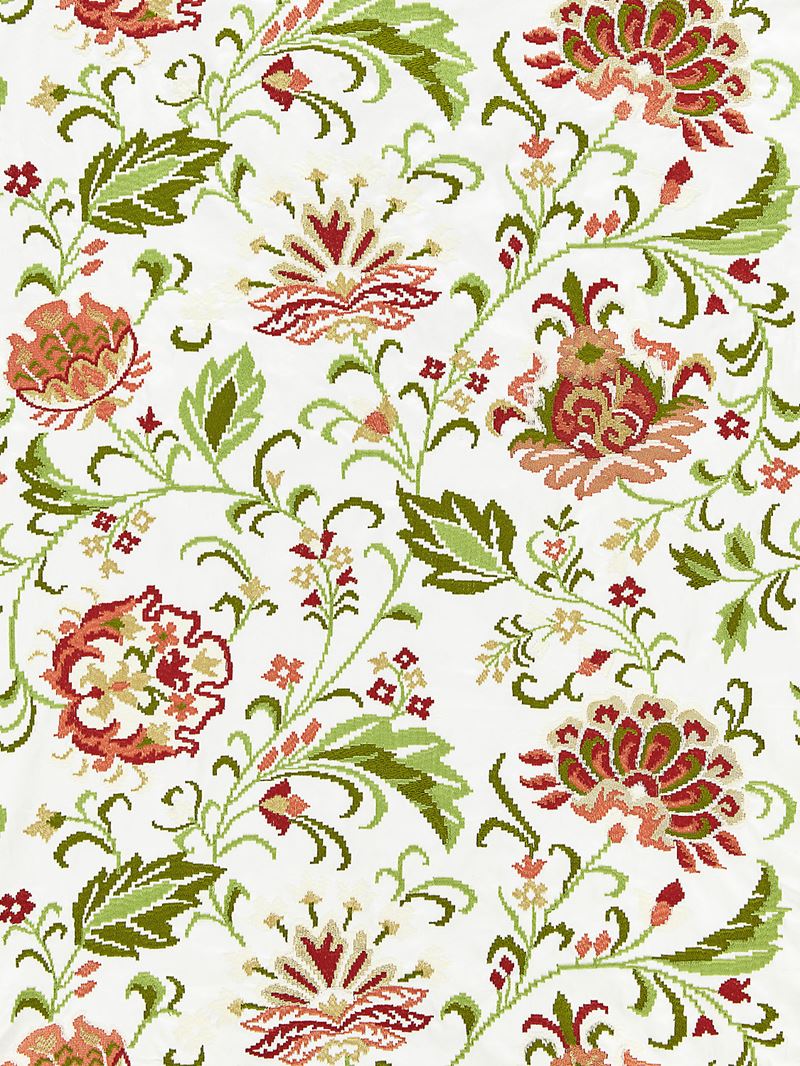 Scalamandre Fabric SC 000427173 Delphine Embroidery Blossom