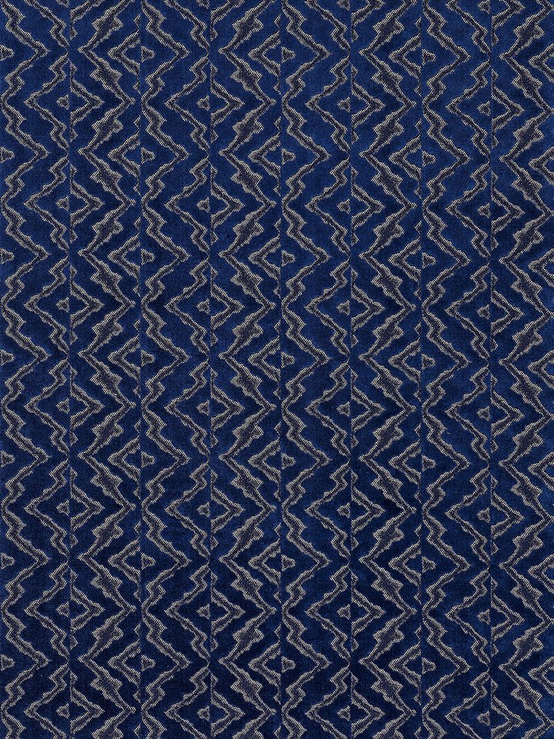 Scalamandre Fabric SC 000527085 Echo Velvet Midnight Sky