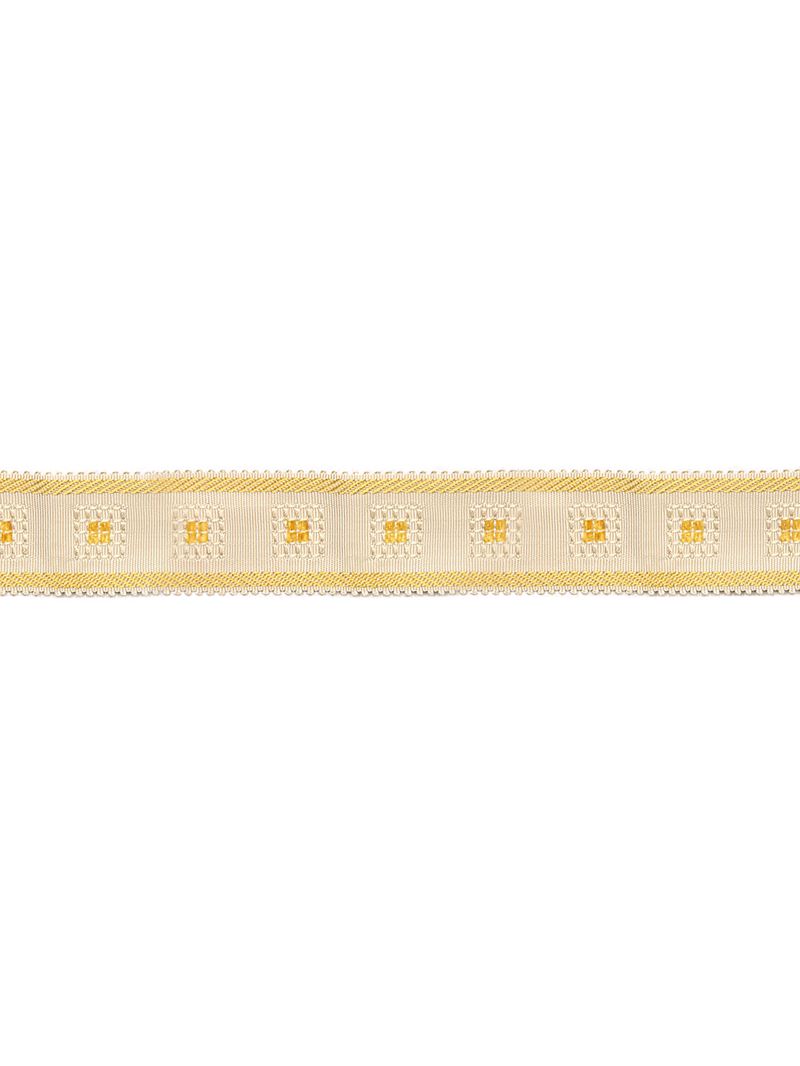 Scalamandre Fabric SC 0008V713M Sienese Braid Cream & Gold