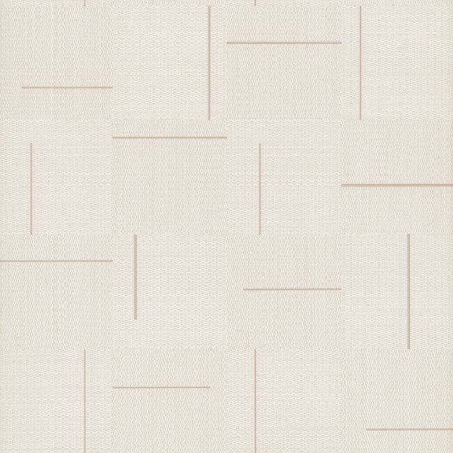 York SI24900 Linen Geo Block Weave Wallpaper