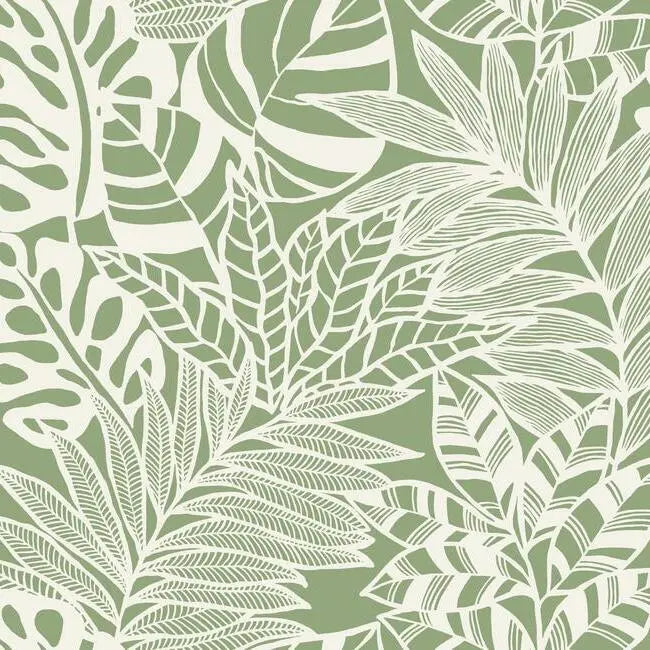 York Wallpaper SS2577 Jungle Leaves